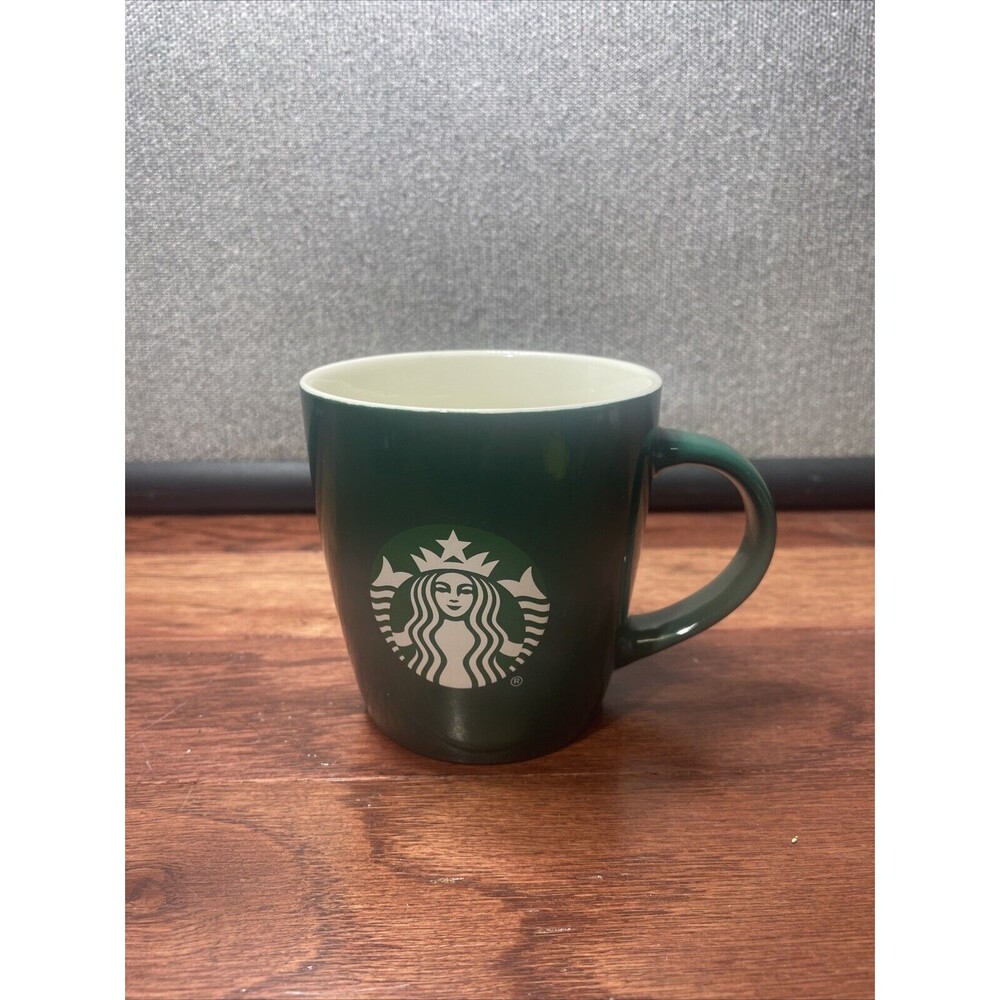 Starbucks Ceramic Green White Mermaid Siren Logo Coffee Cup 12oz Mug 2020